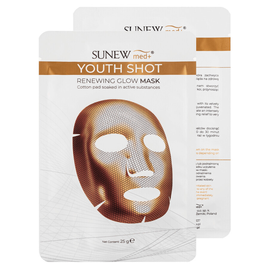 SunewMed+ Youth Shot, regenererend verhelderend bladmasker, 1 stuk