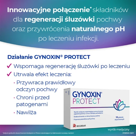 Gynoxin Protect, globules vaginaux, 10 unités