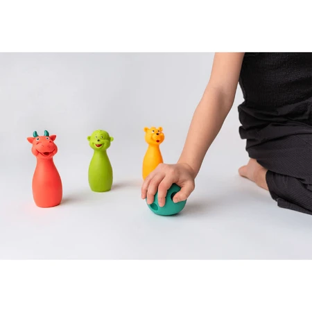 Mom's Care, jucărie educativă, Soft Bowling Pin, pastel, după 10 luni, 1 buc