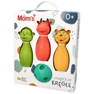 Mom's Care, jucărie educativă, Soft Bowling Pin, pastel, după 10 luni, 1 buc