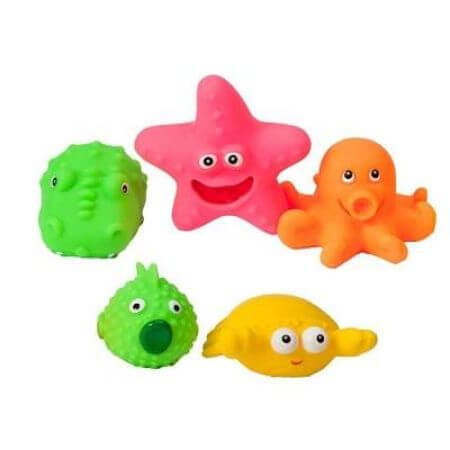 Mom's Care Bath Toy Sea Animals From Birth 5 Pieces