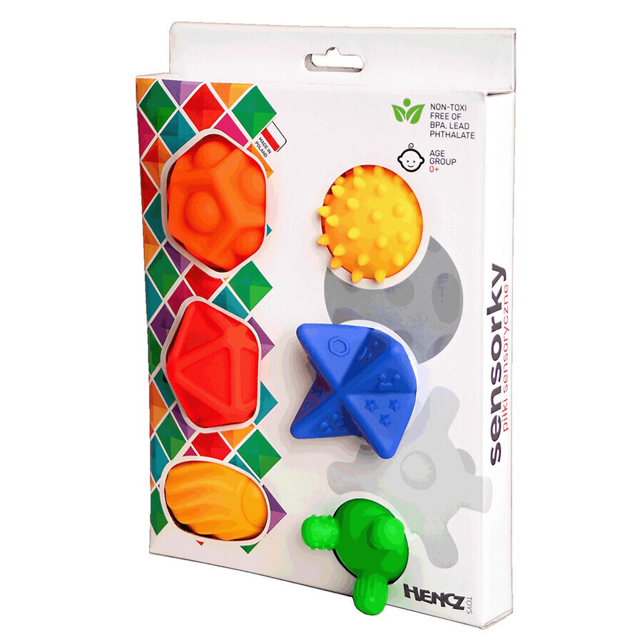 Mom's Care Sensorky, sensory balls, from birth, 6 pieces