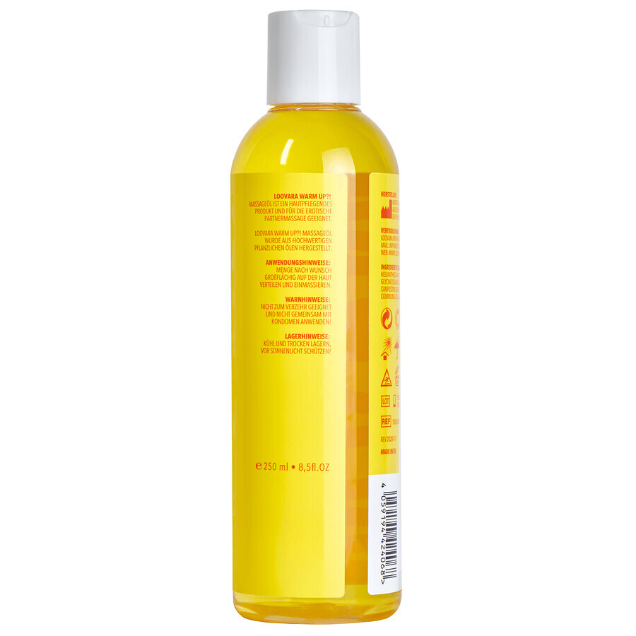 Loovara Warm Up!, wärmendes Massageöl, 250 ml