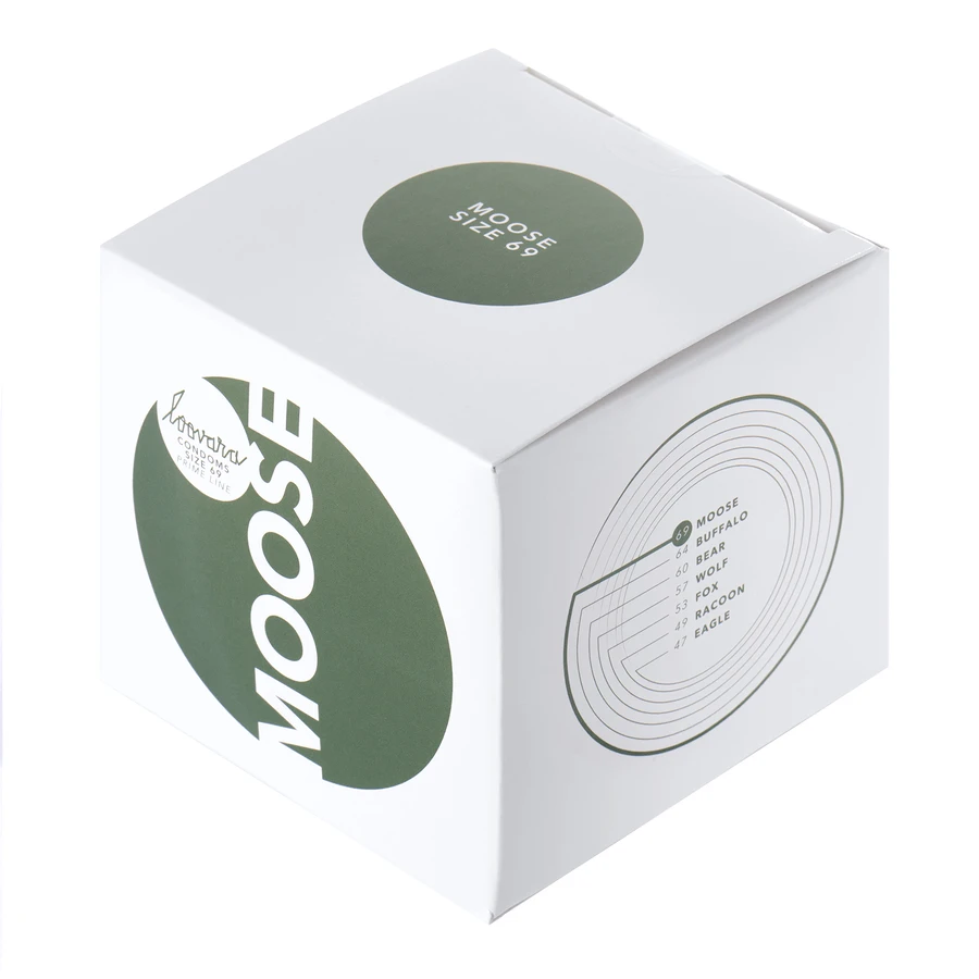 Loovara Moose, condones clásicos, 69 mm, 12 piezas
