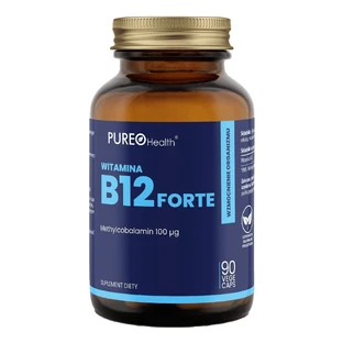 Pureo Health Vitamina B12, metilcobalamină 100 µg, 90 capsule