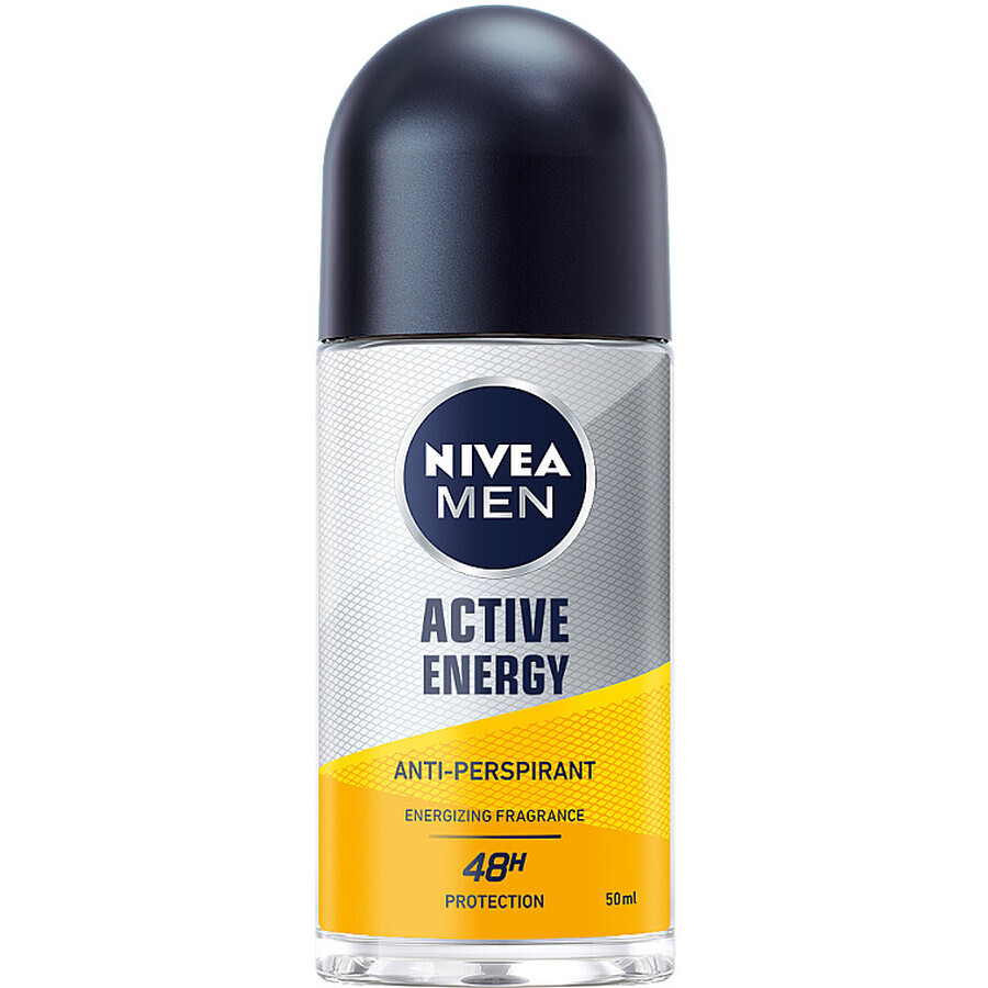 Deodorant roll-on pentru barbati Active Energy, 50 ml, Nivea