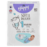 Bella Baby Happy, Windeln, Größe 1 Newborn, 2-5 kg, 82 Stück