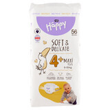 Bella Baby Happy, Windeln, Größe 4+ Maxi Plus, 9-15 kg, 56 Stück