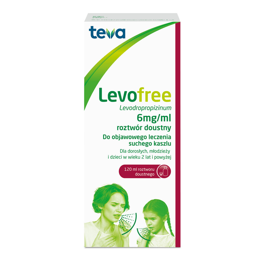 Levofree 6 mg/ml, a partire dai 2 anni di età, 120 ml