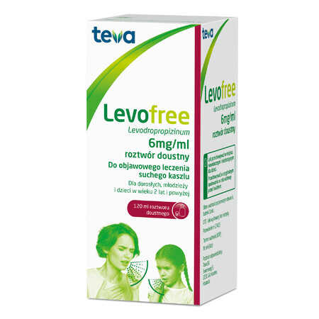 Levofree 6 mg/ml, a partire dai 2 anni di età, 120 ml