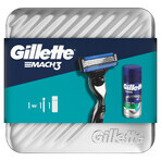 Gillette Mach 3 Set, rasoir, 1 pièce + gel de rasage, 75 ml