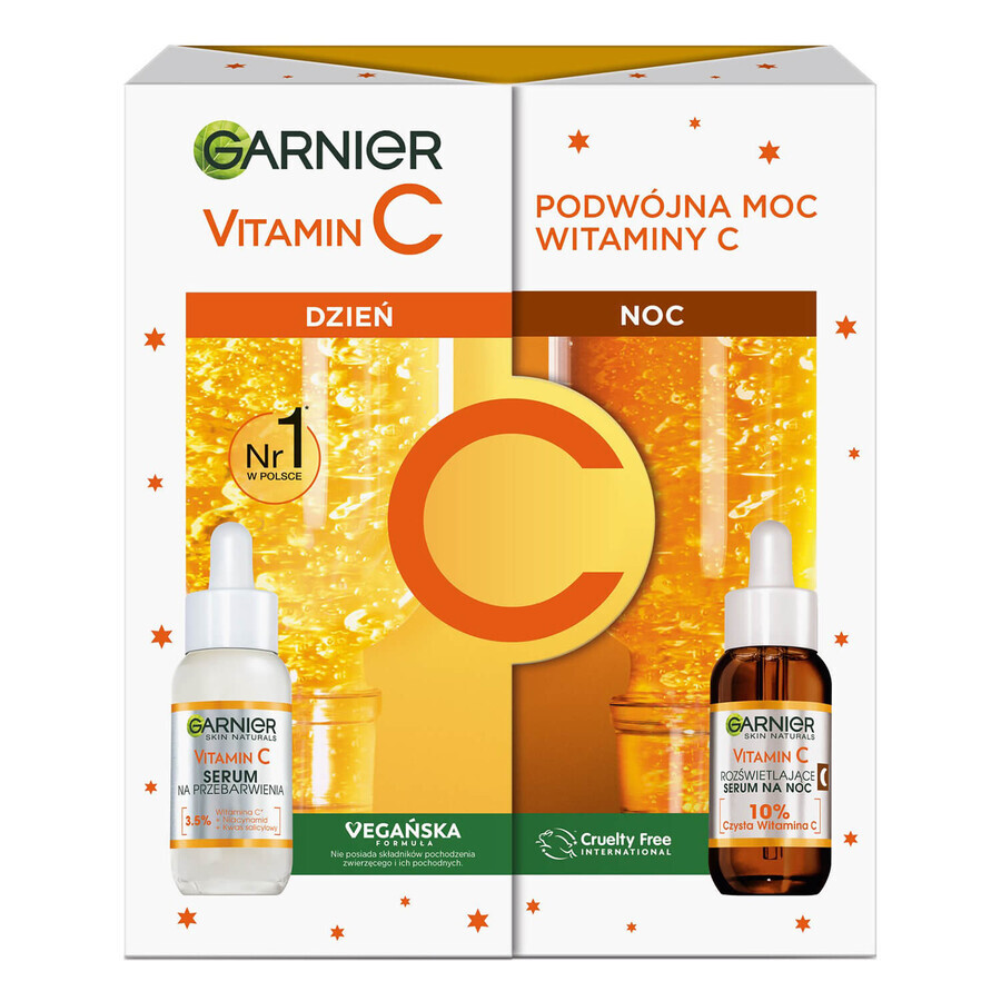 Garnier Vitamin C Set, Tagesserum, 30 ml + Nachtserum, 30 ml