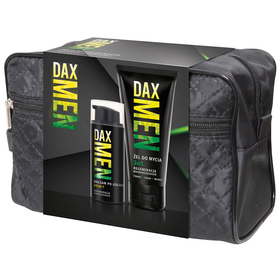 Dax Men set, verzachtende aftershave balsem, 100 ml + 3-in-1 reinigingsgel, 180 ml