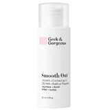 Geek &amp; Gorgeous Smooth Out, exfoliant puternic cu 12% acizi AHA și prickly pear calmant, 30 ml