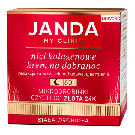 Janda My Clinic Collageendraden 60+, crème voor het slapen gaan, 50 ml