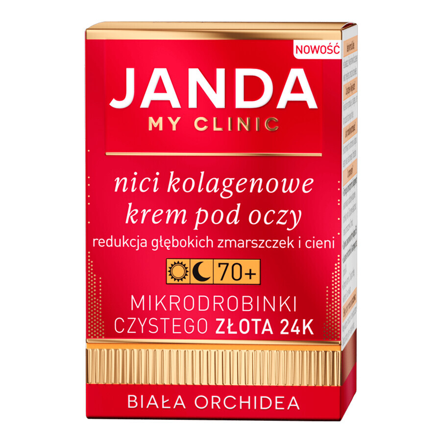 Janda My Clinic Collagen Threads 70+, eye cream, 15 ml