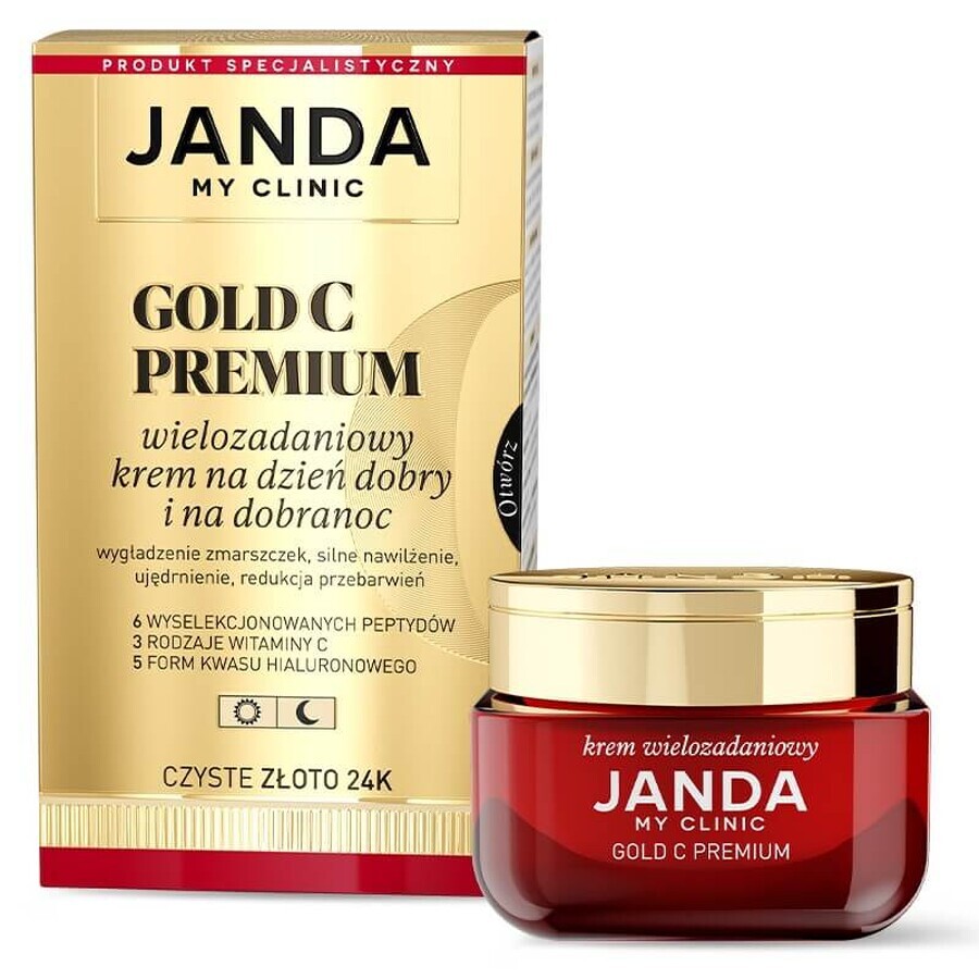 Janda My Clinic Gold C Premium, crème de jour et de nuit multitâches, 50 ml