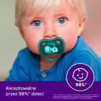 Avent Ultra Air, pacifier, silicone, symmetrical, boy, SCF349/18, from 18 months, 2 pieces