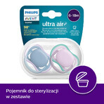 Avent Ultra Air, fopspeen, silicone, symmetrisch, unisex, SCF085/34, 6-18 maanden, 2 stuks