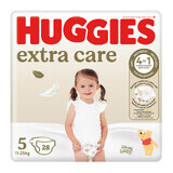 Huggies Extra Care, couches, Disney, taille 5, 11-25 kg, Jumbo, 28 pcs