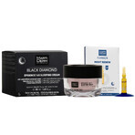 Set mit kostenloser MartiDerm Black Diamond Epigence 145 Sleeping Cream, Nachtcreme, 50 ml + Platinum Night Renew, Nacht-Booster, 2 ml x 5 Ampullen