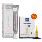 Set mit gratis MartiDerm Shots Collagen Lift, Gesichtsserum, 20 ml + Platinum Night Renew, Nacht-Booster, 2 ml x 5 Ampullen