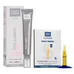 Set mit gratis MartiDerm Shots Collagen Lift, Gesichtsserum, 20 ml + Platinum Night Renew, Nacht-Booster, 2 ml x 5 Ampullen