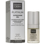 Set mit kostenlosem MartiDerm Platinum Expression, Gel für Augen- und Lippenpartie, 15 ml + Platinum Night Renew, Nacht-Booster, 2 ml x 5 Ampullen