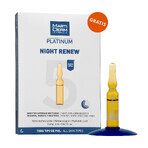 Set mit kostenlosem MartiDerm Platinum Expression, Gel für Augen- und Lippenpartie, 15 ml + Platinum Night Renew, Nacht-Booster, 2 ml x 5 Ampullen