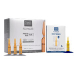 Coffret avec MartiDerm Platinum Photo Age [HA+], sérum visage, 2 ml x 10 ampoules + Night Renew, booster nuit, 2 ml x 5 ampoules