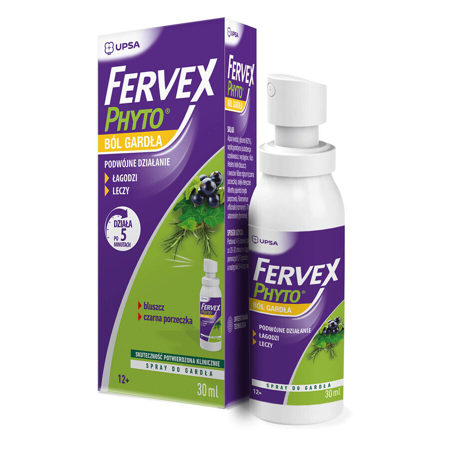 Fervex Phyto sore throat, throat spray, 30 ml