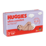 Huggies Ultra Comfort, couches, Disney, taille 3, 4-9 kg, 56 pièces