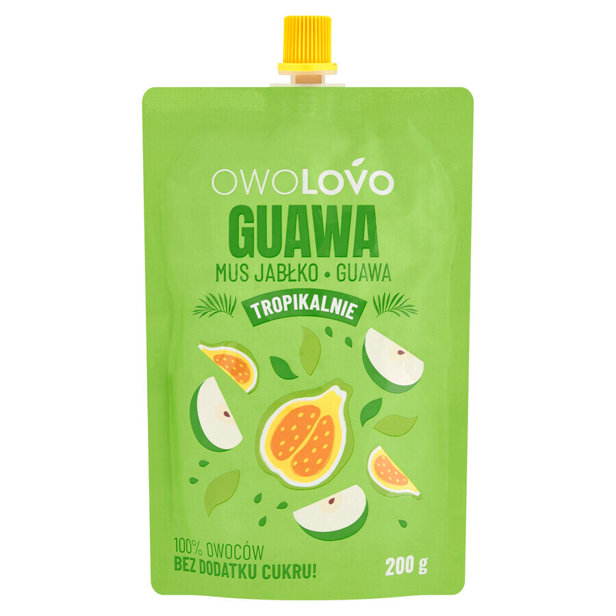 Owolovo Tropically Guava Apple and guava mousse in a tube, 200 g