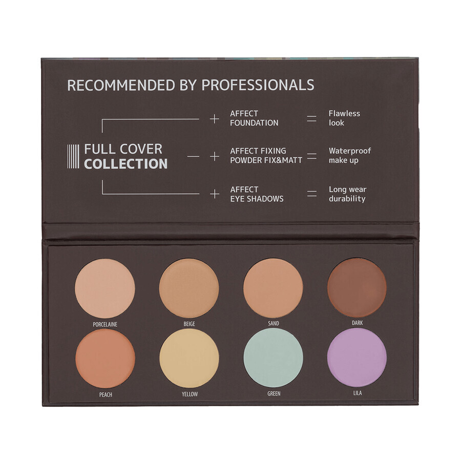 Affect Full Cover Collection 2, palette camouflage, 8 x 3 g