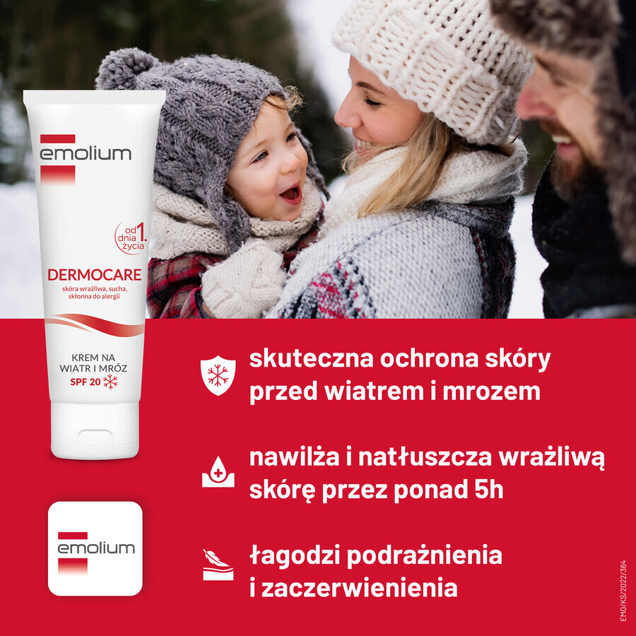 Emolium Dermocare Wind & Frost Cream Set From Day 1 SPF 20 2 x 75ml + Bath Emulsion 50ml Free