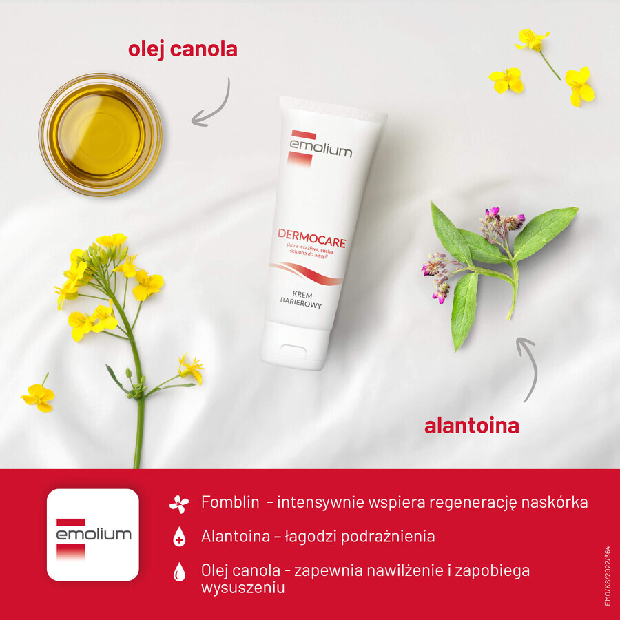 Set Emolium Dermocare, crema barrera, a partir de 3 años, 2 x 40 ml + emulsión de baño, 50 ml gratis