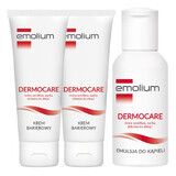 Set Emolium Dermocare, cremă barieră, de la 3 ani, 2 x 40 ml + emulsie de baie, 50 ml gratuit