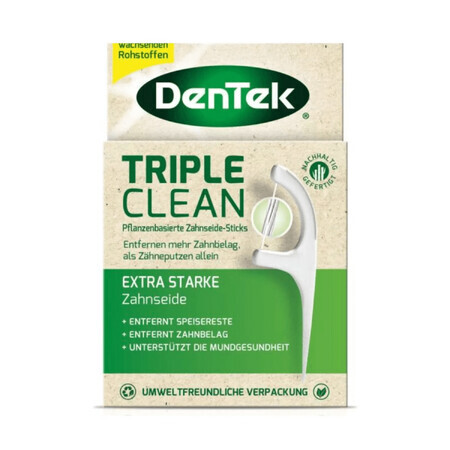 DenTek Triple Clean, Zahnstocher mit Zahnseide, 36 Stück