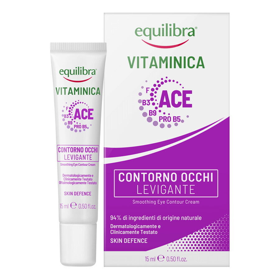 Equilibra Vitaminica, cremă netezitoare pentru ochi, 15 ml