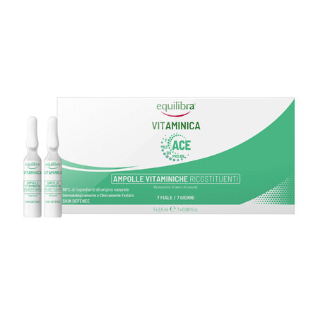 Equilibra Vitaminica Ace, fiale di vitamine ricostituenti, 2,5 ml x 7 fiale