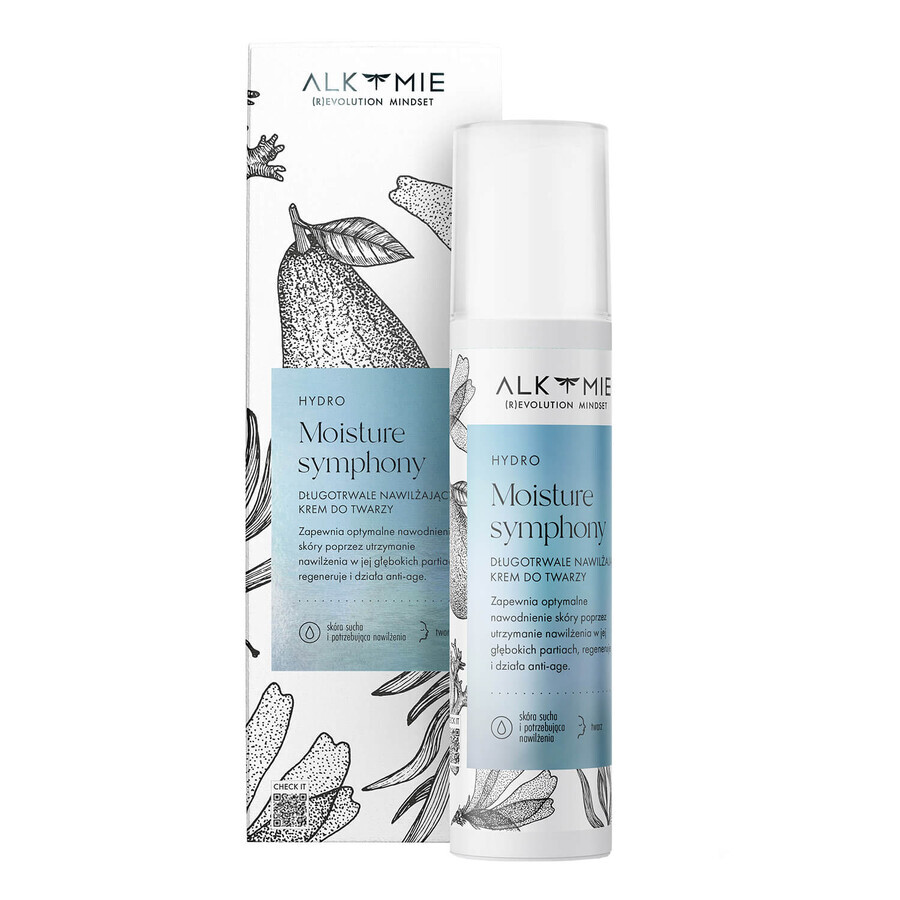 Alkmie Hydro Moisture Symphony, lang anhaltende feuchtigkeitsspendende Gesichtscreme, 50 ml