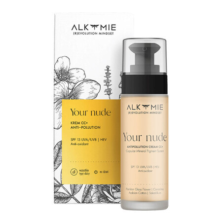 Alkmie Your Nude, CC+ Creme, 01 leicht, SPF 13, 30 ml