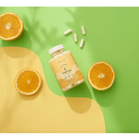 Pure Lab Vitamine C 1000 mg, 130 gélules végétaliennes