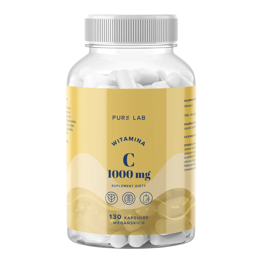 Pure Lab Vitamine C 1000 mg, 130 gélules végétaliennes