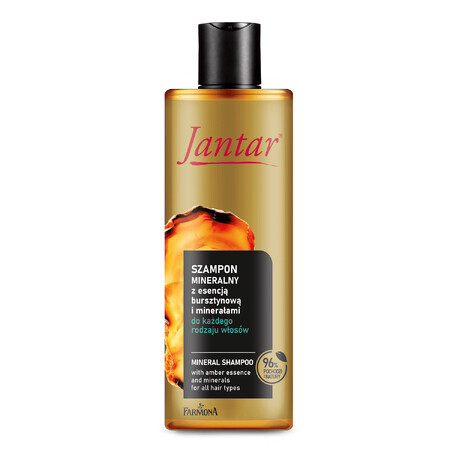 Farmona Jantar, champú mineral con esencia de ámbar y minerales, todo tipo de cabello, 300 ml