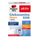 Doppelherz aktiv Glucosamin 1550 Gelenke + MSM, 40 Kapseln