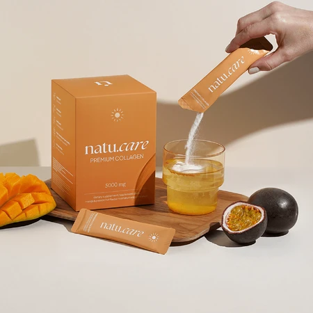 Natu.Care Premium Collagen 5000 mg, mango-maracuja flavor, 30 sachets