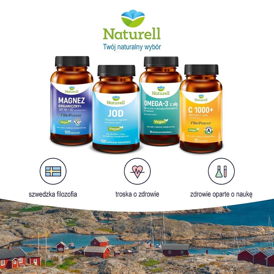 Naturell Organic Magnesium+, 100 capsule