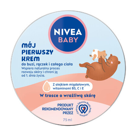 Nivea Baby My first cream, für Gesicht, Hände und Körper, ab dem 1. Lebenstag, 75 ml