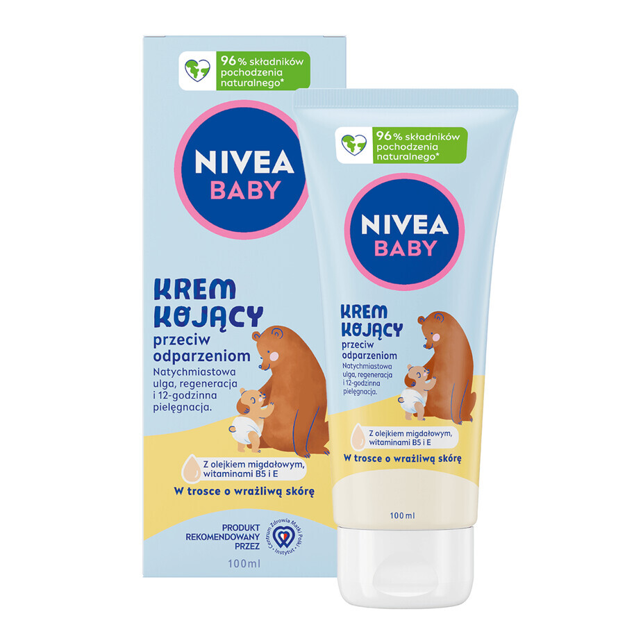 Nivea Baby, crema calmante contra la dermatitis del pañal, desde el primer día de vida, 100 ml